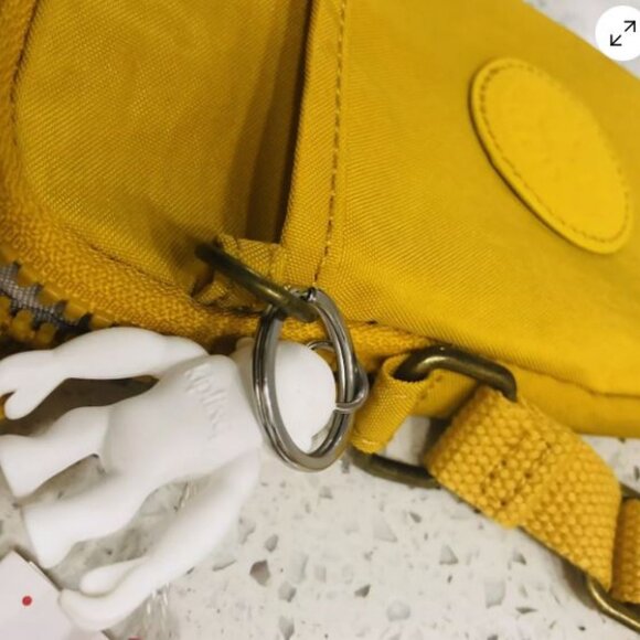 reduced Kipling TALLY brand new mobile phone bag crossbody bag vivid yellow - Picture 9 of 15